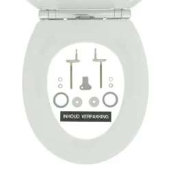 Tiger Boston wc bril wit/chroom met softclose en quick release