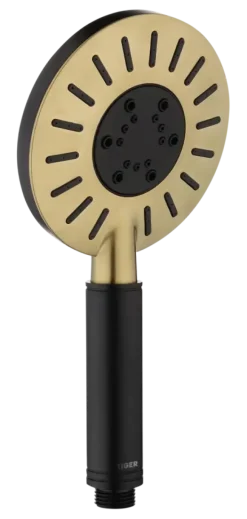 Tiger douchekop Splash Akcent handdouche waterbesparend 3 standen ø 12 cm zwart