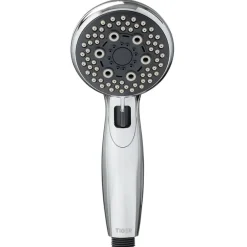 Tiger douchekop Splash Eco Malaga handdouche waterbesparend 5 standen ø 8 cm chroom