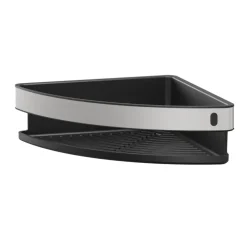 Tiger douchemand Cooper hoek 21 cm Zwart / RVS geborsteld