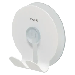 Tiger dubbele zuignap-haak Twin transparant/wit