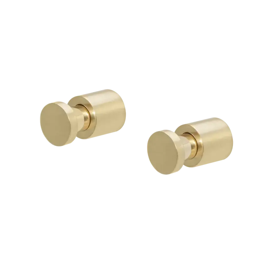 Tiger haken set van 2 Pico geborsteld goud RVS