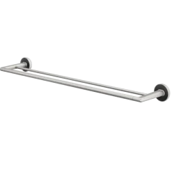 Tiger handdoekrek Cooper dubbel 65,2 cm RVS geborsteld / Zwart