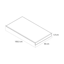 Werkbladen > Tiger Nook wastafelblad 100,5 cm mat groen