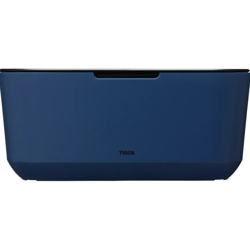 Tiger Opbergbox TESS met deksel blauw/zwart