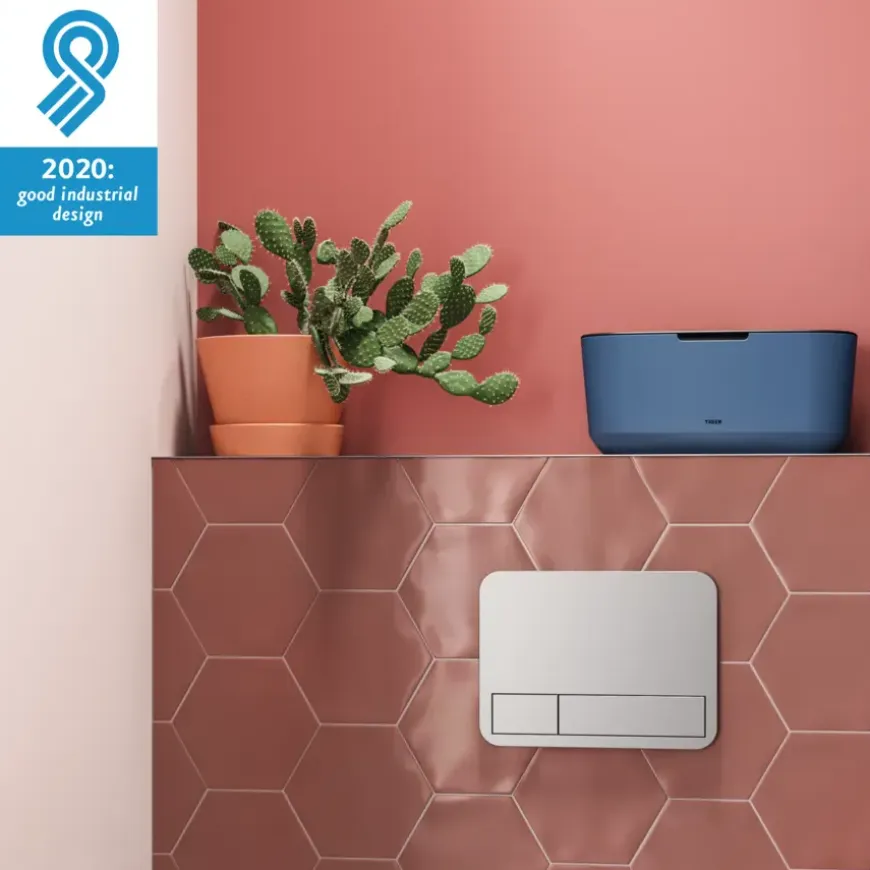 Tiger Opbergbox TESS met deksel blauw/zwart