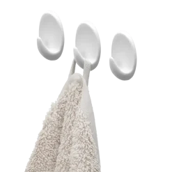 Tiger ophang haak Baseline Oval Large wit ABS set van 3