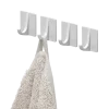 Tiger ophang haak Baseline Rectangle medium wit ABS set van 4
