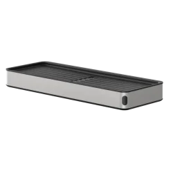 Tiger planchet Cooper 28 cm Zwart / RVS geborsteld