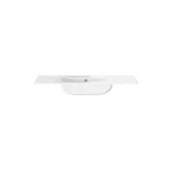 Tiger T-Line Oval inbouwwastafel 101 cm meubel wit