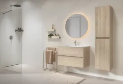 Tiger T-Line Quadro inbouwwastafel 81 cm meubel wit