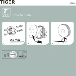 Tiger Toiletborstelhouder Urban Wit