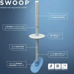 Tiger Toiletborstel Swoop flexibel lichtgrijs