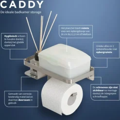 Tiger toiletrolhouder Caddy Rvs