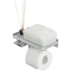Tiger toiletrolhouder Caddy Chroom