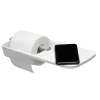Tiger Toiletrolhouder TESS met planchet wit/lichtgrijs