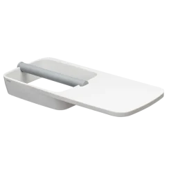 Tiger Toiletrolhouder TESS met planchet wit/lichtgrijs