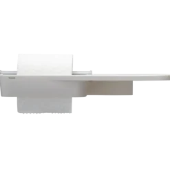 Tiger Toiletrolhouder TESS met planchet wit/lichtgrijs