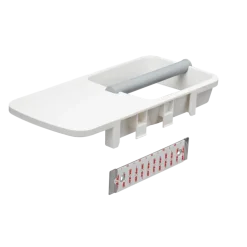 Tiger Toiletrolhouder TESS met planchet wit/lichtgrijs