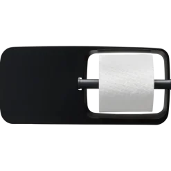Tiger Toiletrolhouder TESS met planchet zwart/antraciet