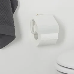 Tiger Toiletrolhouder Urban Wit met Klep