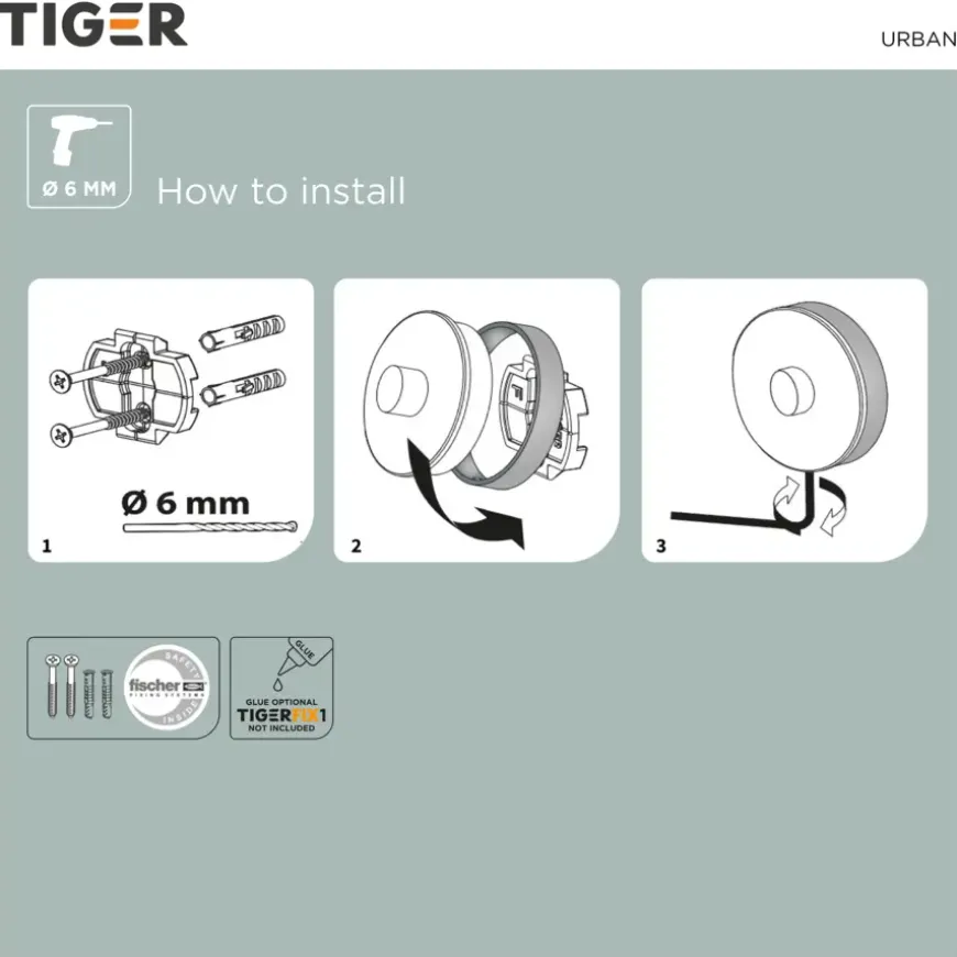 Tiger zeepdispenser Urban wit