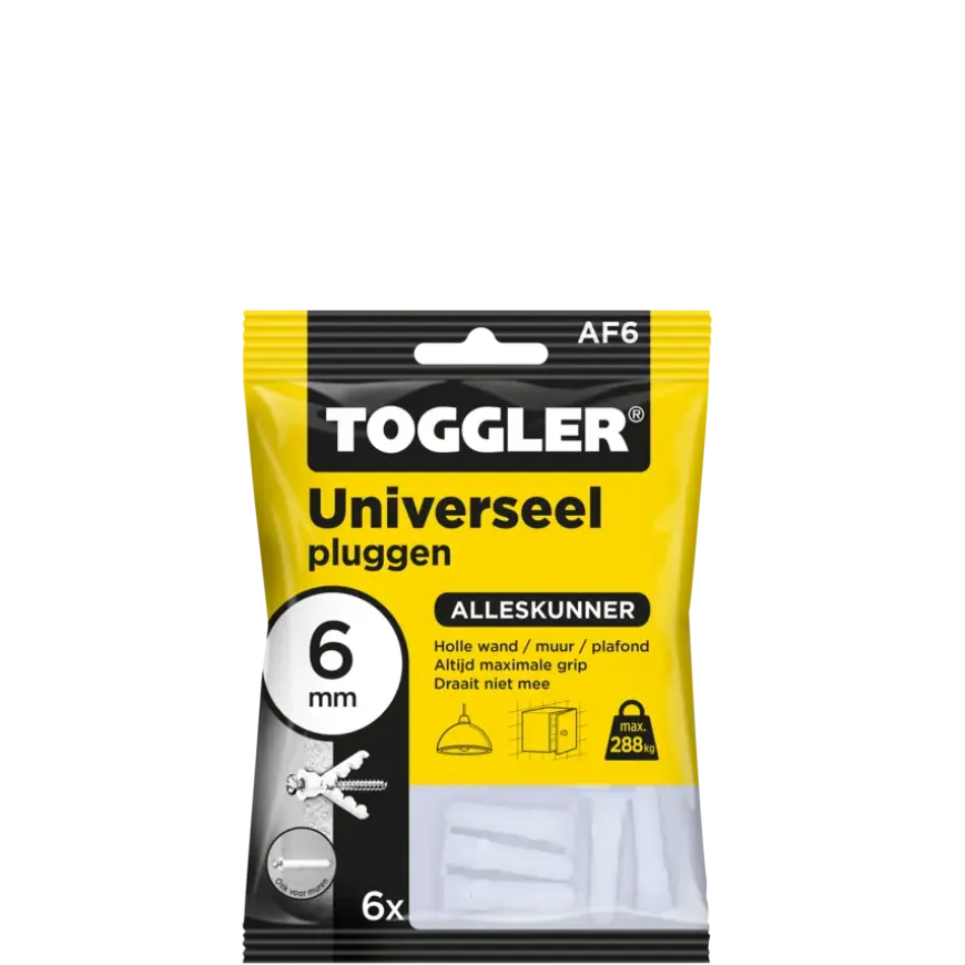 Toggler alligatorpluggen AF6 6 mm 6 stuks