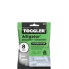 Toggler Alligatorplug 8mm met schroef 6 st.