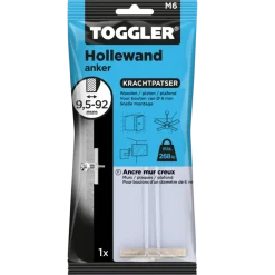Toggler hollewandanker 9,5-92 mm M6