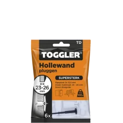 Toggler hollewandplug TD6 23-27 mm 6 stuks
