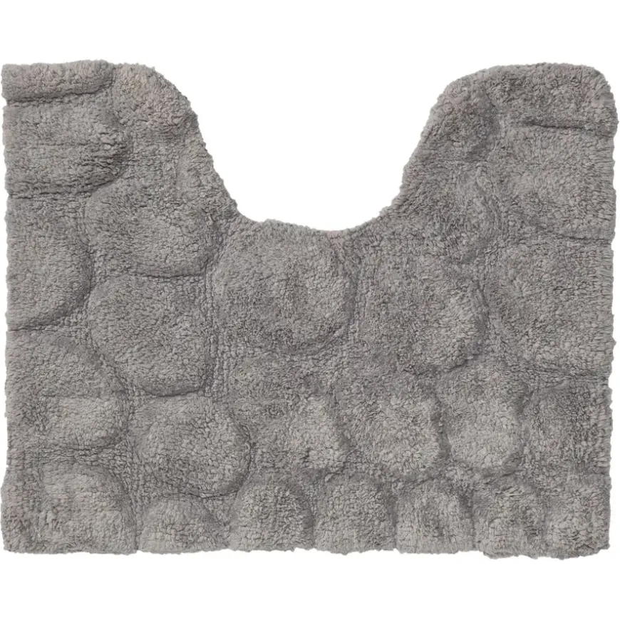 Toiletmat Pebbles 50x60cm grijs