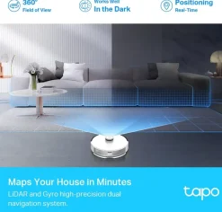 Robot Stofzuigers > Tapo TP-Link Robotstofzuiger RV30 met dweilfunctie