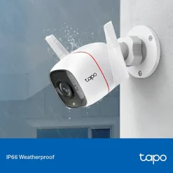 Elektronische Beveiliging > Tapo TP-Link TC65 beveiligingscamera voor buiten 3MP bedraad
