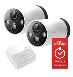 Elektronische Beveiliging > Tapo TP-Link TC420S2 2x beveiligingscamera's voor buiten 2.5K Ultra HD met batterij