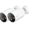 Elektronische Beveiliging > Tapo TP-Link TC425 2x beveiligingscamera's voor buiten 2K QHD met batterij