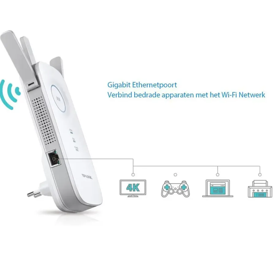 Audio & Video Accessoires|Computeraccessoires > TP-Link Wifi Range Extender RE450