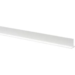 Wandpanelen|Kunststofprofielen > Geen T-profiel kunststof wit 18x18 mm lengte 260 cm