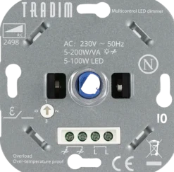 Dimmers|Inbouw Schakelmateriaal > Tradim LED Multicontrol muurdimmer Duopack
