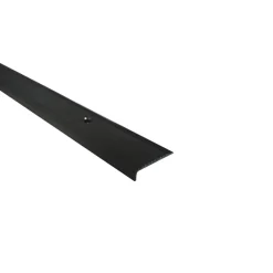 Trapkant aluminium mat zwart 40x15x1000x1.6mm