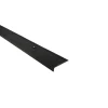 Trapkant aluminium mat zwart dr 25x6x1000x1.6mm