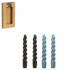 Twist dinerkaars blauw zwart 4 stuks