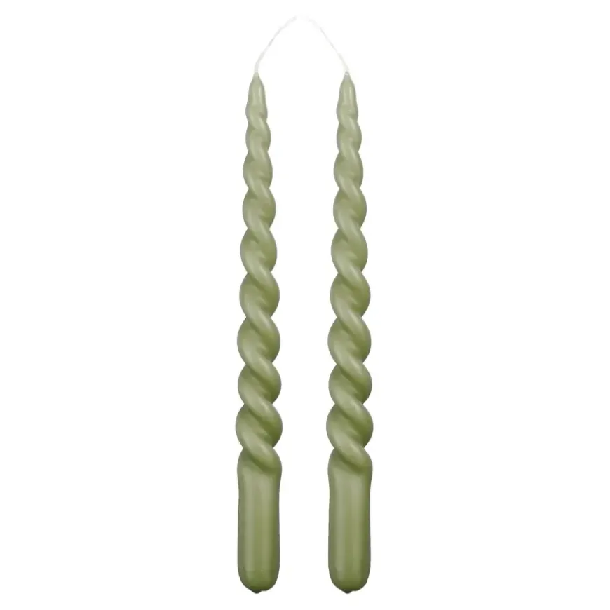Twist dinerkaars donker groen 2 stuks - h29xd2,2cm