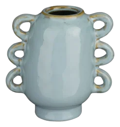 Vaas blauw - l12xb8xh12,3cm