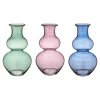 Vaas glas multicolor 22x22x40cm