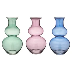 Vaas glas multicolor 22x22x40cm