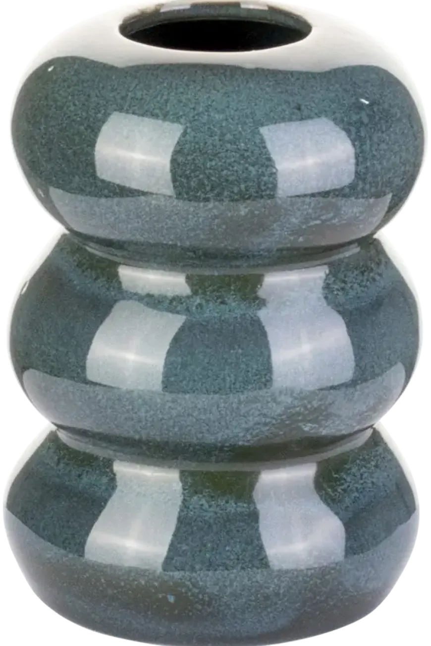Vaas keramiek groen 10 cm