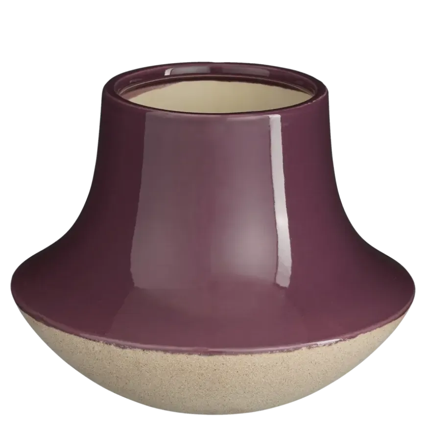 Vaas paars - h20xd25cm