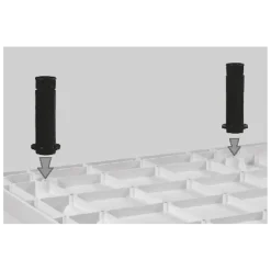 Van Marcke Helion potenset voor douchebak voor 90x90 kwartrond