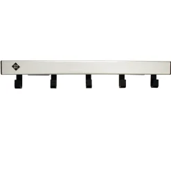 Vepa Bins Pro-line wandkapstok met 5 haken - grijs / zwart