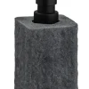 Villata zeepdispenser polyresin grijs